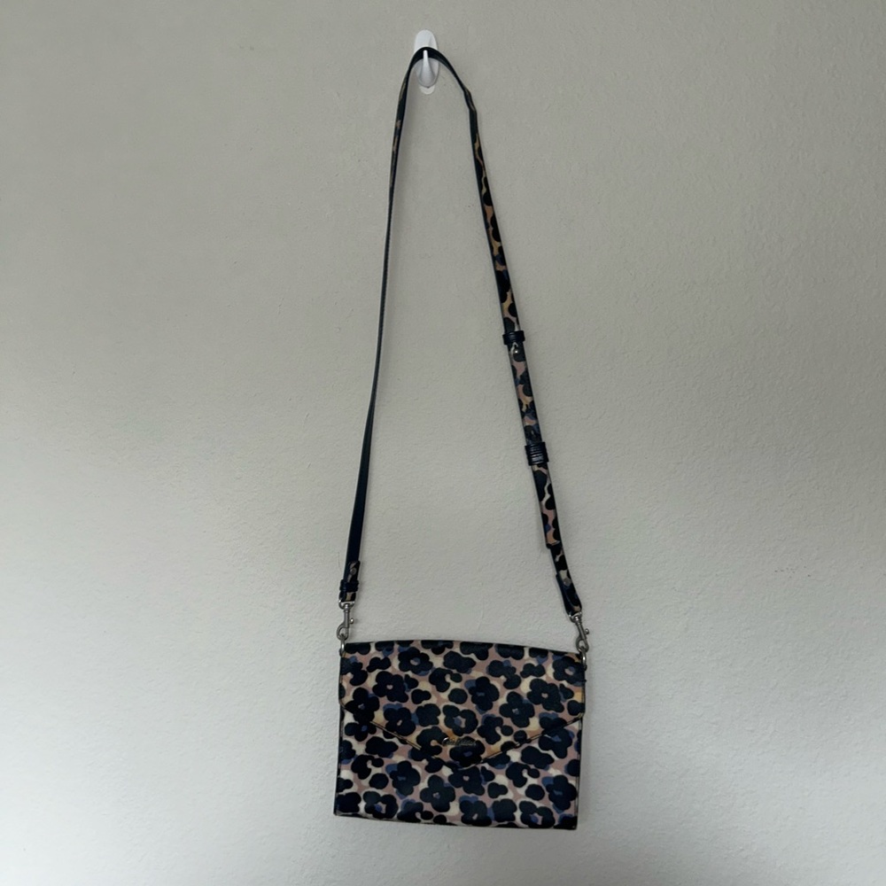 Cath Kidston Floral Crossbody Bag - Black, Tan, and Blue